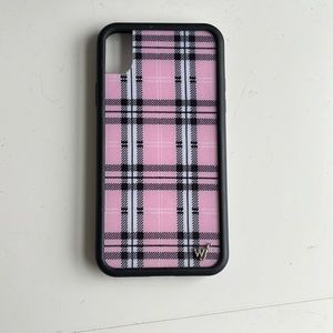 WILD FLOWER DISCONTINUED PINK PLAID CASE- IPHONE XR